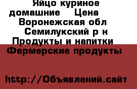 Яйцо куриное домашние  › Цена ­ 70 - Воронежская обл., Семилукский р-н Продукты и напитки » Фермерские продукты   